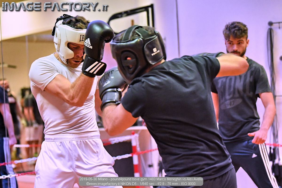 2019-05-30 Milano - pound4pound boxe gym 1483 Marco Meneghin vs Alex Avella